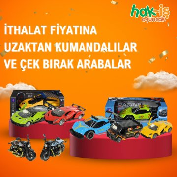 Kaliteli ve Uygun Fiyatlı Uzaktan Kumandalı Oyuncak Arabalar HAK-İŞ Oyuncak'ta Sizi Bekliyor!
